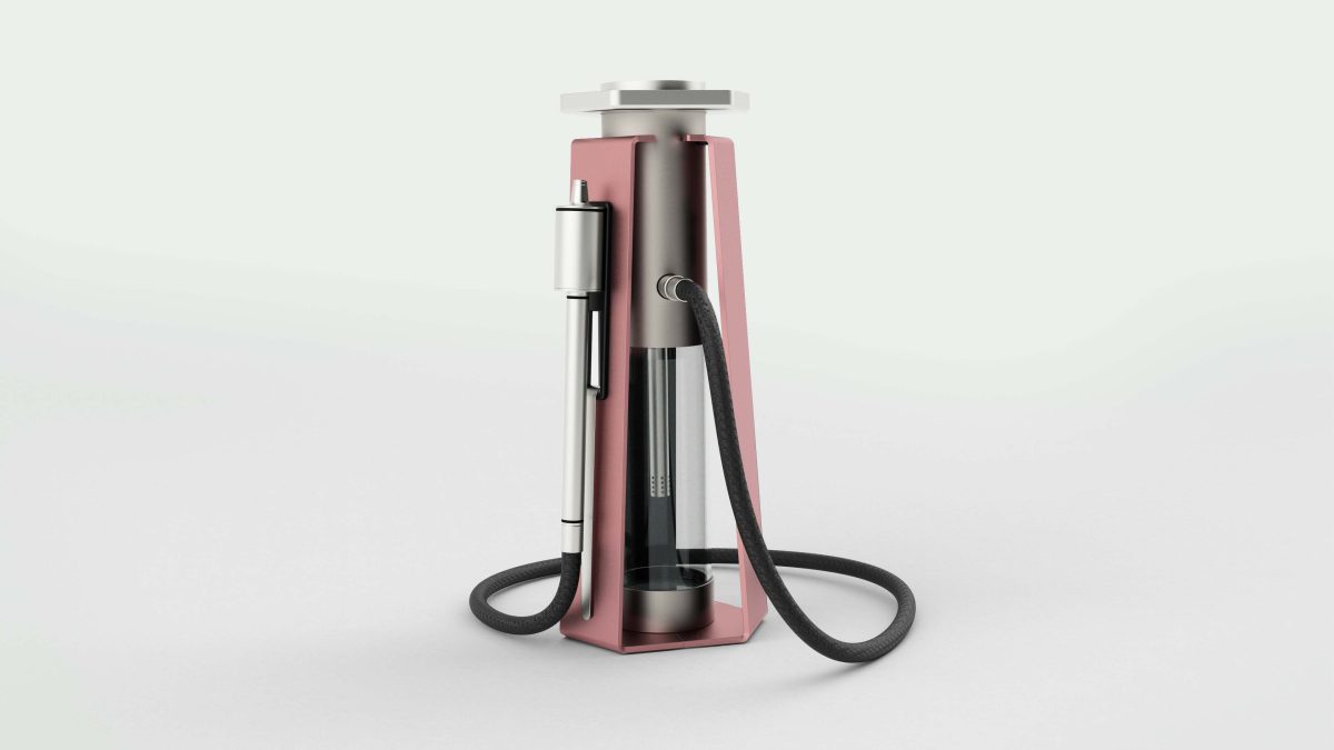 Innovade Pink shisha pipe with modern minimalist design